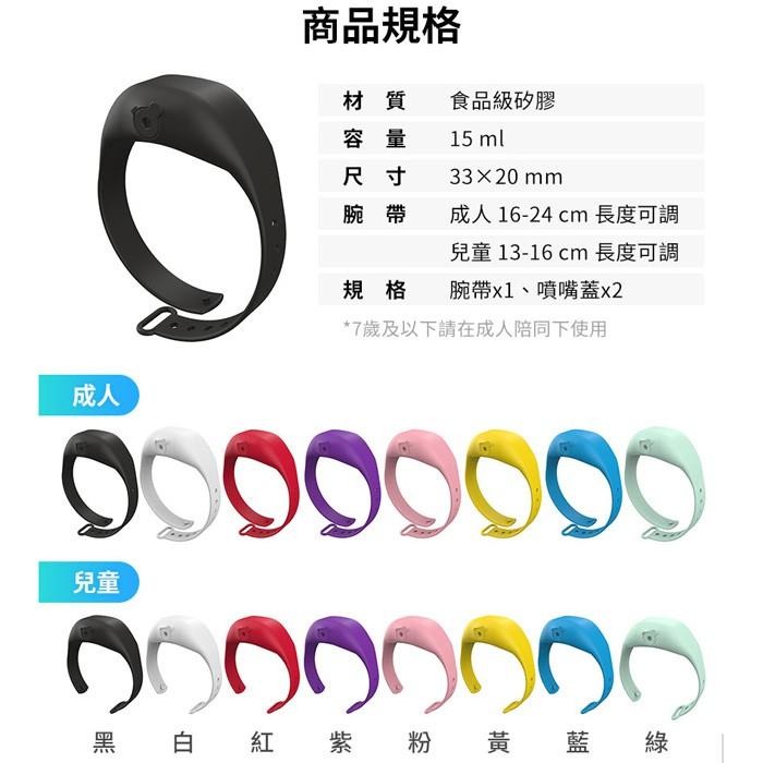 防疫手環 SqueezyBand 隨手環 腕帶式洗手液 乾洗手 防疫 防護手環 蜘蛛人防疫手環 矽膠手環 酒精 洗手液-細節圖9