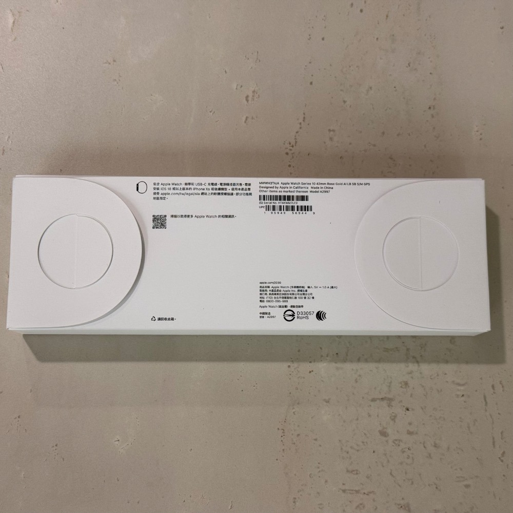 【現貨】Apple Watch Series 10 GPS 42mm 玫瑰金鋁金屬錶殼 S/M運動錶帶 台灣公司貨-細節圖2