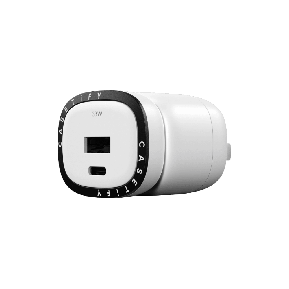 CASETiFY PowerThru 33W GaN快充頭 白色 USB-A+USB-C雙孔充電器 正品代購-細節圖2