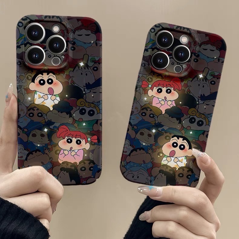 Zeus Space🔸預購款🔸iPhone手機殼📱發光睡衣蠟筆小新 妮妮情侶款-細節圖3