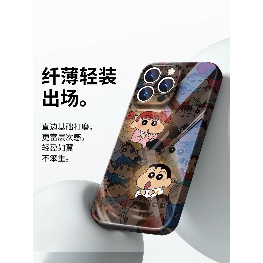 Zeus Space🔸預購款🔸iPhone手機殼📱發光睡衣蠟筆小新 妮妮情侶款-細節圖6