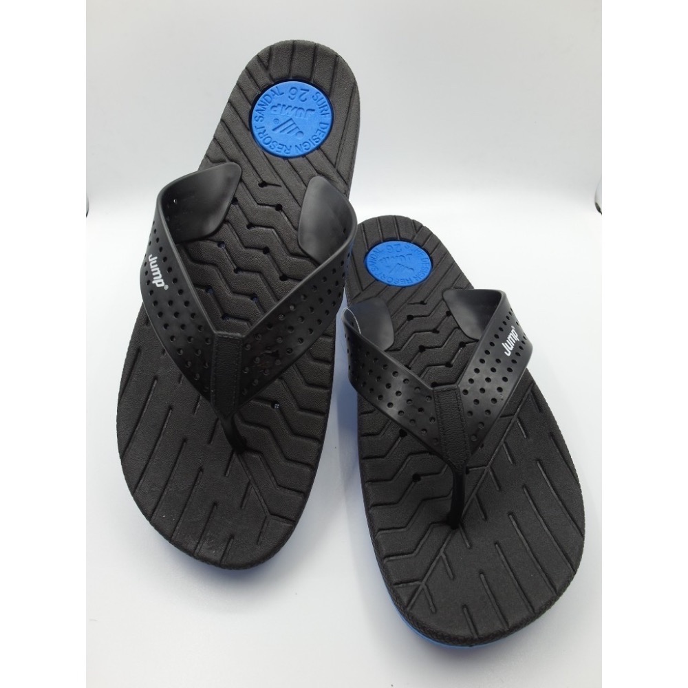 [ 樂比鞋坊 ]正品🈴 JUMP 超快速排水拖鞋 男款 夾腳拖鞋 特殊排水孔💦 耐磨大底 下雨天 海灘🏝 碰水的-細節圖2