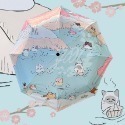 貓咪自動傘 黑膠兩用三折傘 抗紫外線 夏季防暑陽傘 雨傘 貓奴出門必備 抗UV50+ 晴雨兩用傘 雨天 梅雨-規格圖9