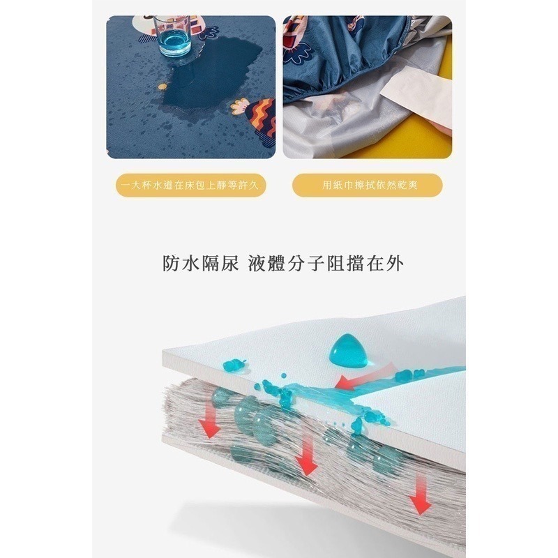 防水床包全防水防污保潔墊 全包式 隔尿墊透氣床罩床套單件防滑 床墊防塵保護床單 保潔墊 嬰兒-細節圖3