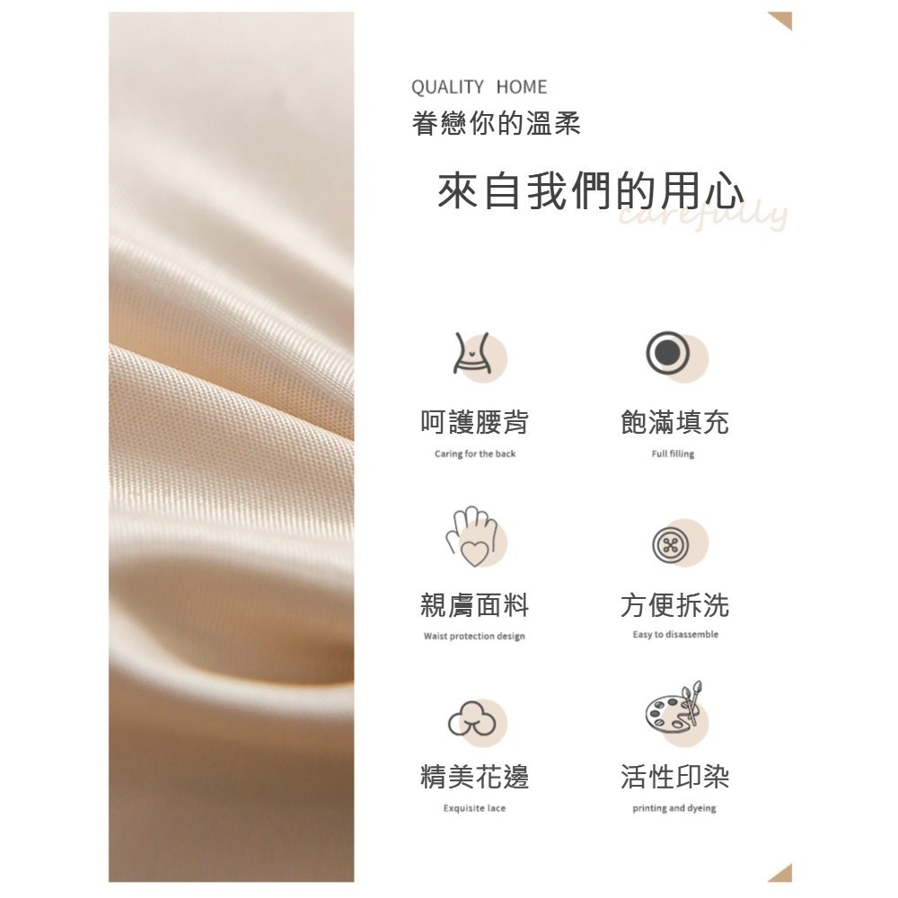 夏日涼爽冰涼靠背枕 花邊床頭枕 床頭靠墊枕 枕頭 靠枕 長靠枕 床上抱枕 沙發靠墊 生日禮物-細節圖4