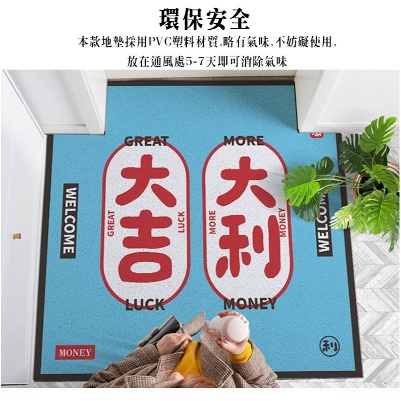 過年刮土地墊 蹭土地墊 絲圈地墊 過年 福氣 開運地墊 好事花生 好事發生 可剪裁-細節圖7