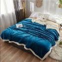 素色雙層法蘭絨毯 可愛圖樣羊羔絨加厚毯 雙面保暖毛毯 沙發毯 冬季 午睡毯 可水洗 棉被 保暖毯 懶人毯-規格圖7