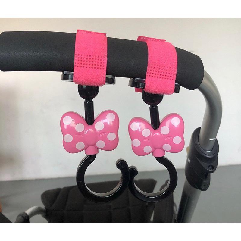 現貨 日本NAPOLEX迪士尼嬰兒手推車掛鈎嬰兒車置物袋配件360度可旋轉-細節圖5