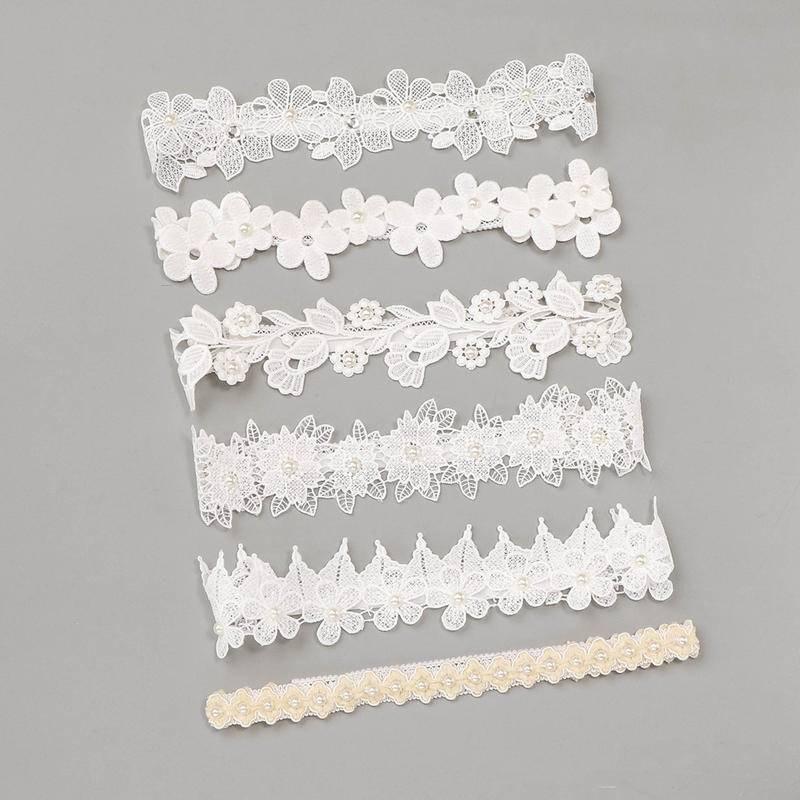 現貨 韓版純手工製白蕾絲花環公主髮帶-細節圖2