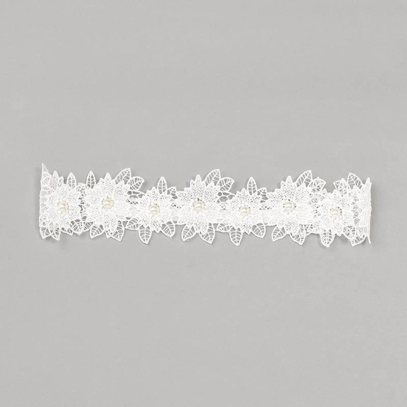 現貨 韓版純手工製白蕾絲花環公主髮帶-細節圖7