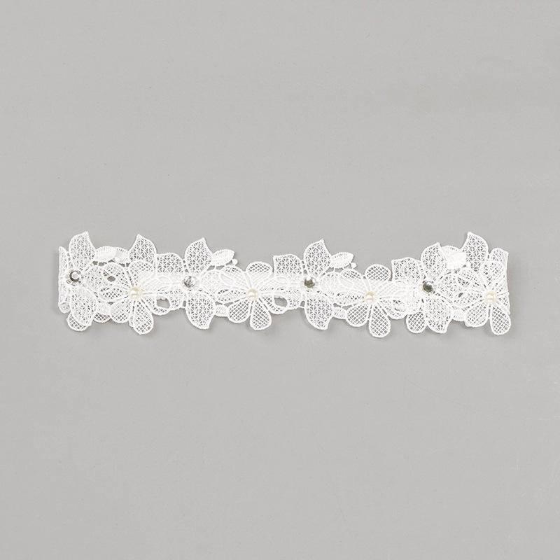 現貨 韓版純手工製白蕾絲花環公主髮帶-細節圖8