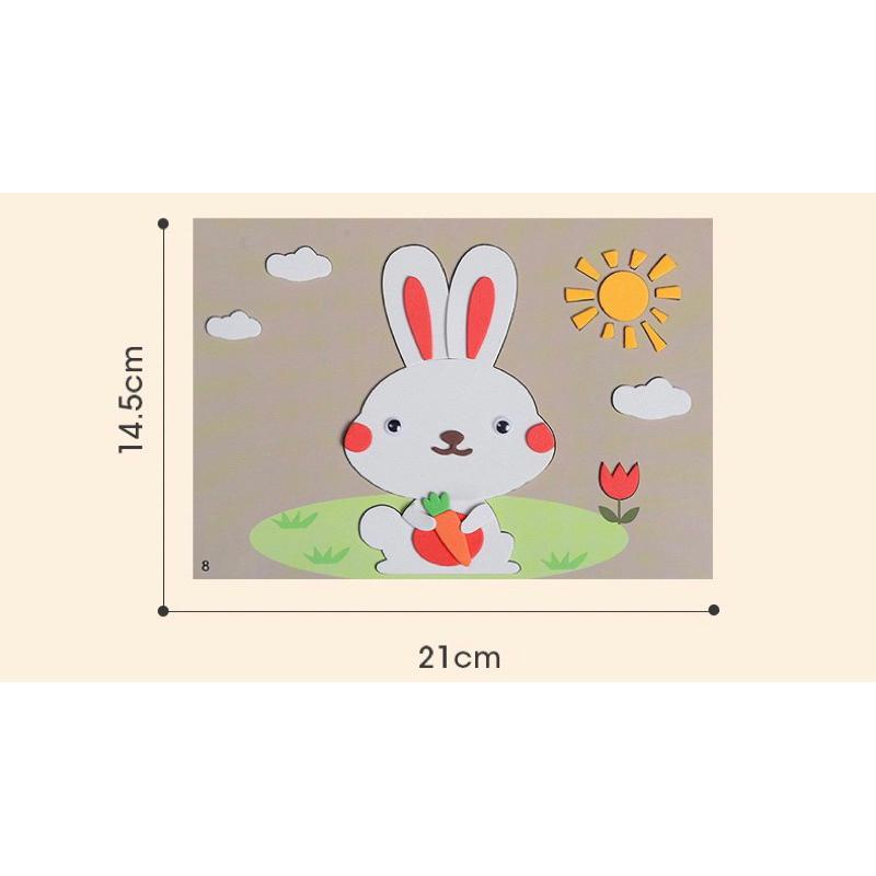 現貨 EVA立體貼畫兒童手工製作材料包3D粘貼diy創意益智貼畫-細節圖2