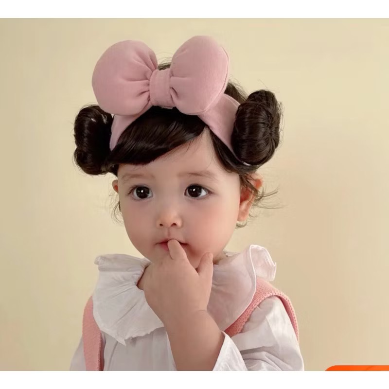 現貨 ins韓版新品蝴蝶結可愛小辮子髮帶-規格圖4