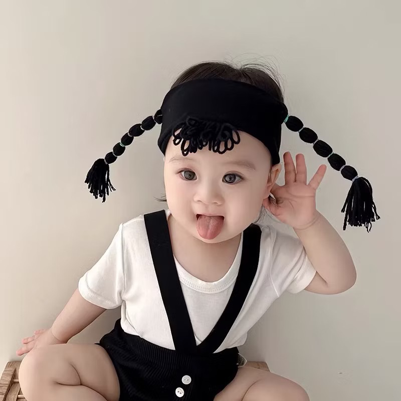 現貨 ins韓版新品蝴蝶結可愛小辮子髮帶-規格圖4