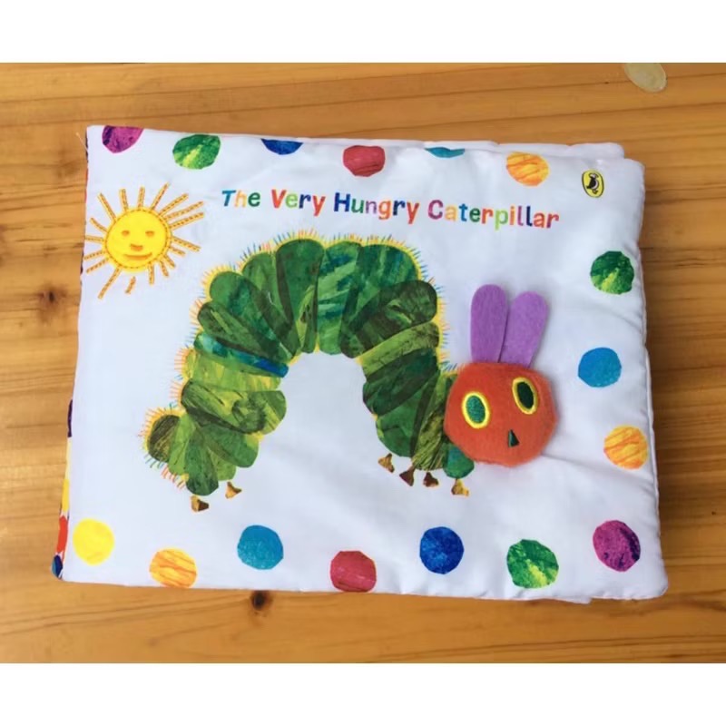 台灣現貨 好餓的毛毛蟲 繪本公仔 可變蝴蝶 陪伴玩具-規格圖9