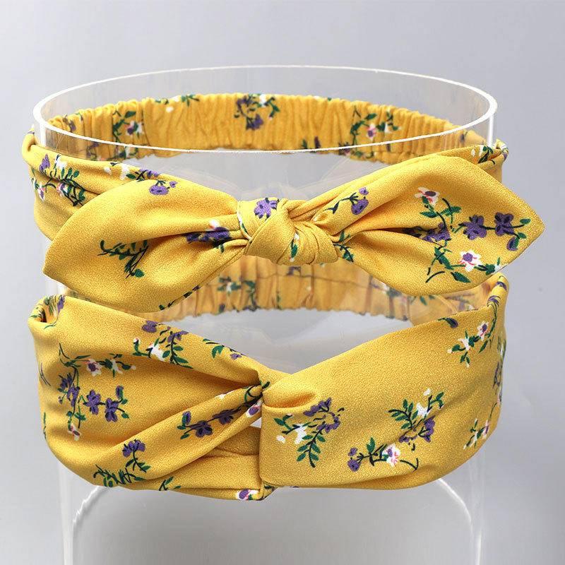 現貨 北歐INS甜美親子髮帶2件套裝 度假親子款時尚鬆緊髮帶-細節圖4