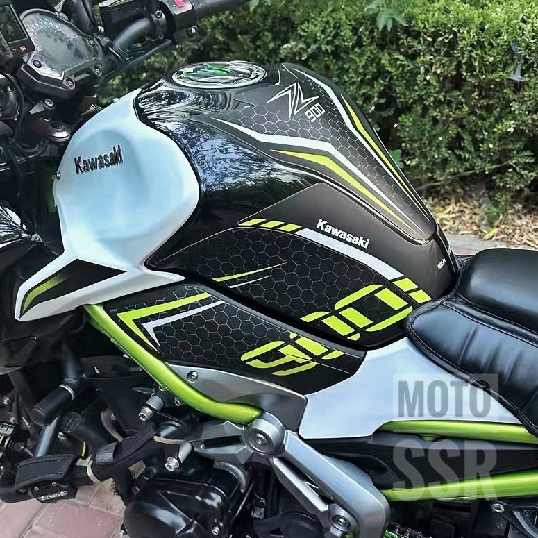 重機Kawasaki Z900油箱貼 防刮貼 適用川崎Z900油箱貼 魚骨貼改裝川崎 車貼 防滑貼 貼紙-細節圖3