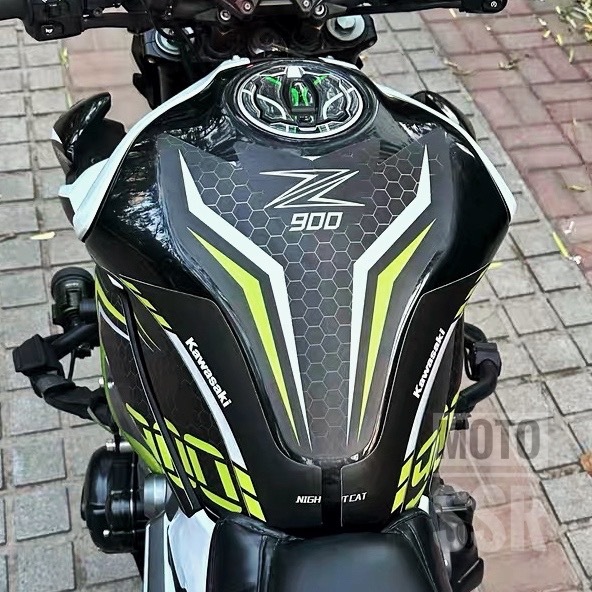重機Kawasaki Z900油箱貼 防刮貼 適用川崎Z900油箱貼 魚骨貼改裝川崎 車貼 防滑貼 貼紙-細節圖5