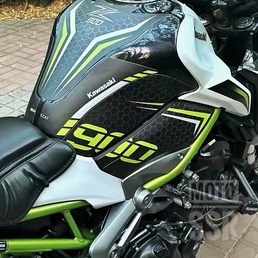 重機Kawasaki Z900油箱貼 防刮貼 適用川崎Z900油箱貼 魚骨貼改裝川崎 車貼 防滑貼 貼紙-細節圖7