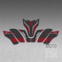 重機Kawasaki Z900油箱貼 防刮貼 適用川崎Z900油箱貼 魚骨貼改裝川崎 車貼 防滑貼 貼紙-規格圖7