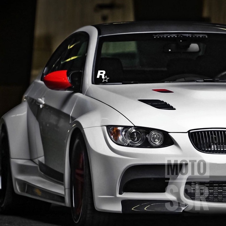 重機汽車機車貼紙 JDM 改裝 電動遊戲周邊 GTA5 R星車貼 窗貼  加油箱蓋貼-細節圖4