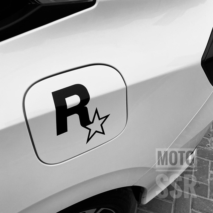 重機汽車機車貼紙 JDM 改裝 電動遊戲周邊 GTA5 R星車貼 窗貼  加油箱蓋貼-細節圖5