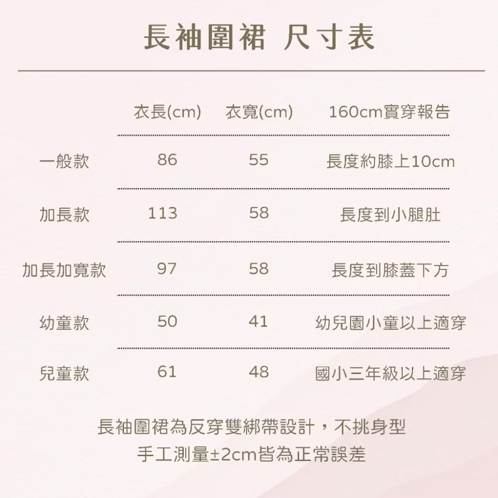 圍裙家⚡️台灣製快速出貨⚡️長袖圍裙｜隔離衣 防疫隔離衣 兒童長袖圍裙 連袖圍裙罩衣 防污防髒 打掃工作服 反穿圍裙-細節圖6