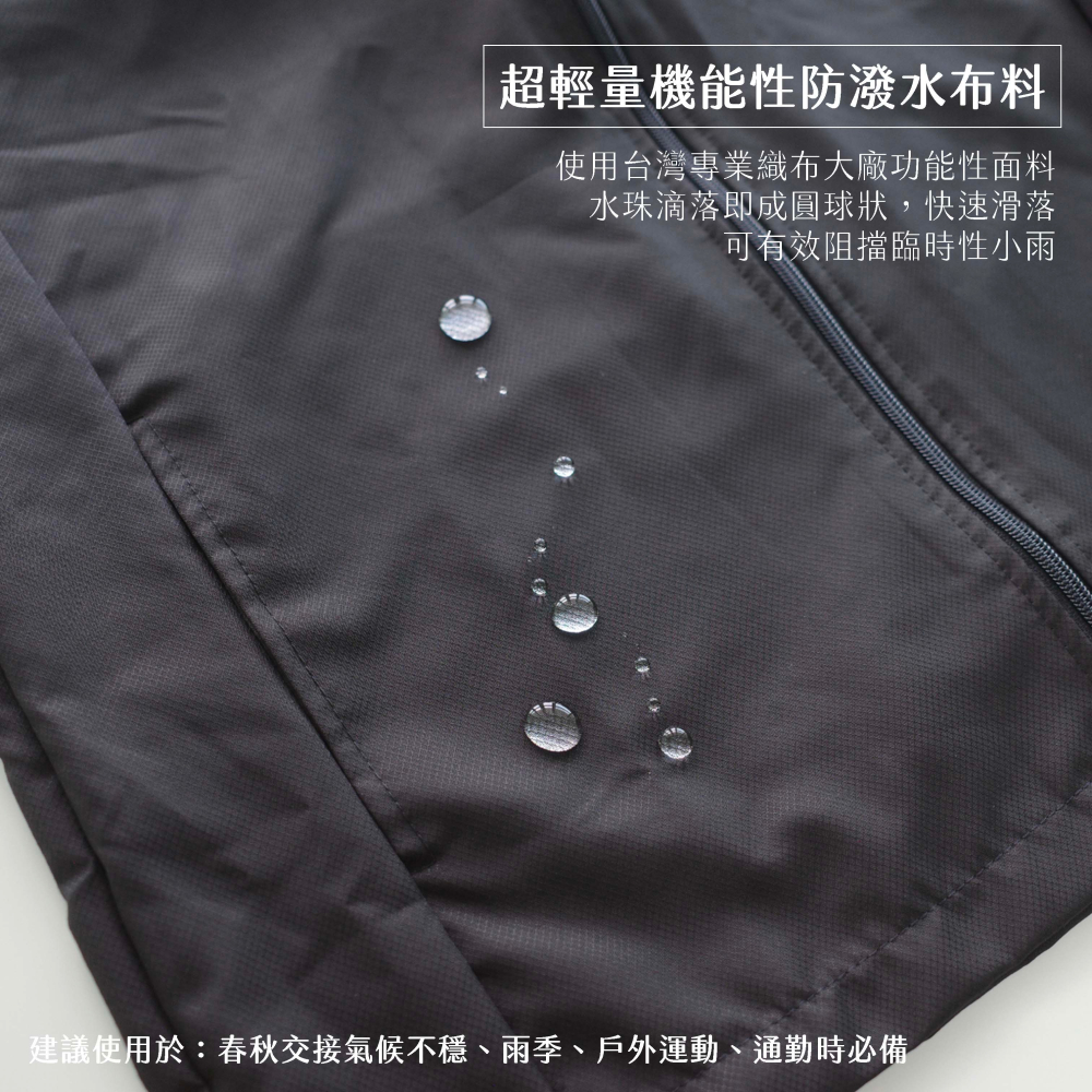 ⚡️台灣製快速出貨⚡️機能防潑水風衣外套｜立領 風衣 輕量 抗UV 防風 防潑水 運動 大碼 登山 戶外運動 男女-細節圖2