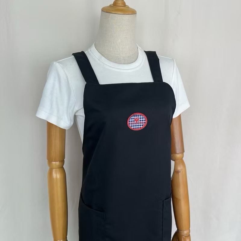 圍裙家⚡️台灣製快速出貨⚡️小工作服｜工作圍裙 日式 烘焙 廚房 客製LOGO 工作服 餐飲圍裙 素色圍裙-規格圖6