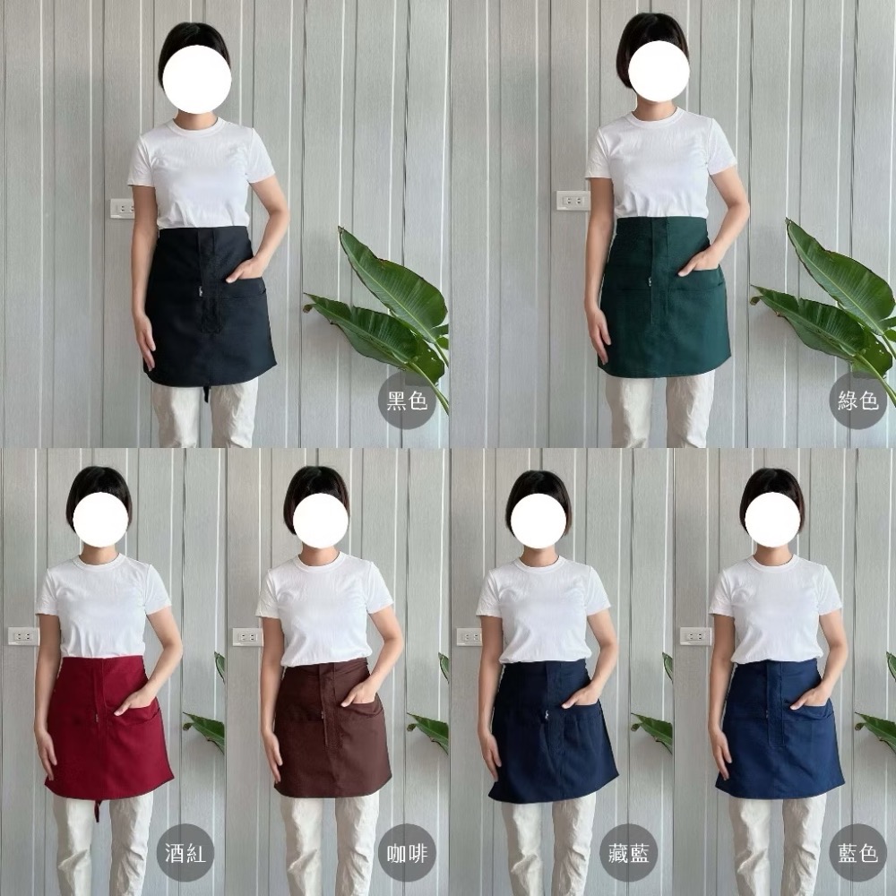 ￼圍裙家⚡️台灣製快速出貨⚡️多口袋半身圍裙-細節圖3