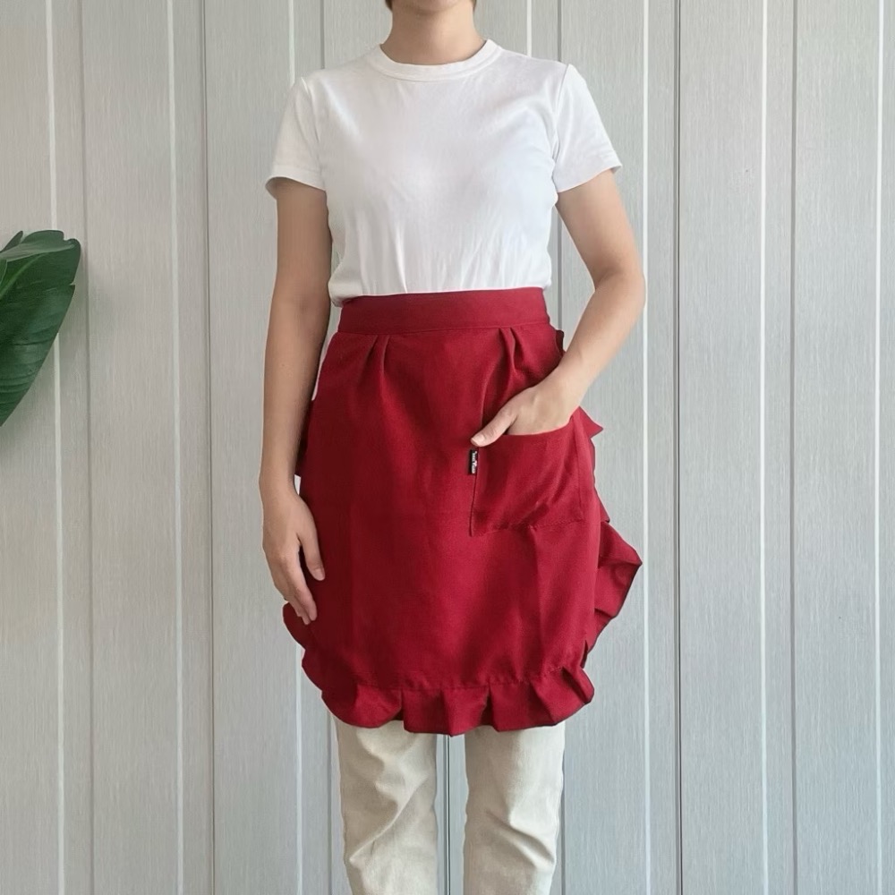￼圍裙家⚡️台灣製快速出貨⚡️多口袋半身圍裙-規格圖5