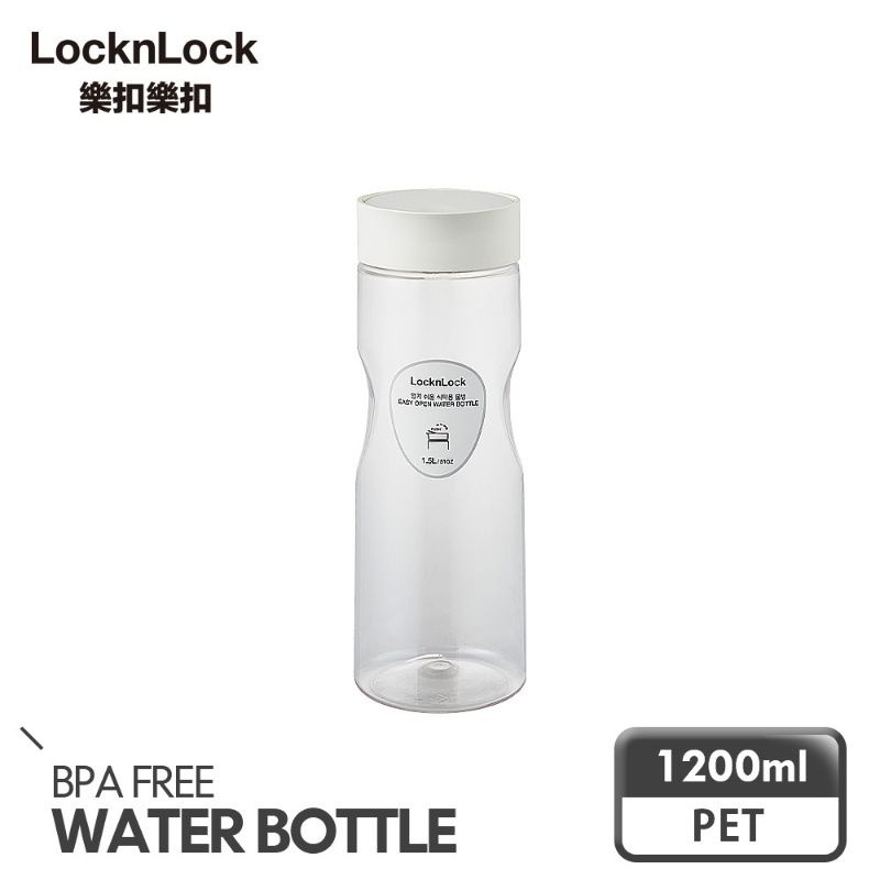 全新現貨【LocknLock 樂扣樂扣】PET輕鬆壓1.2L冷水壺(白)-細節圖2