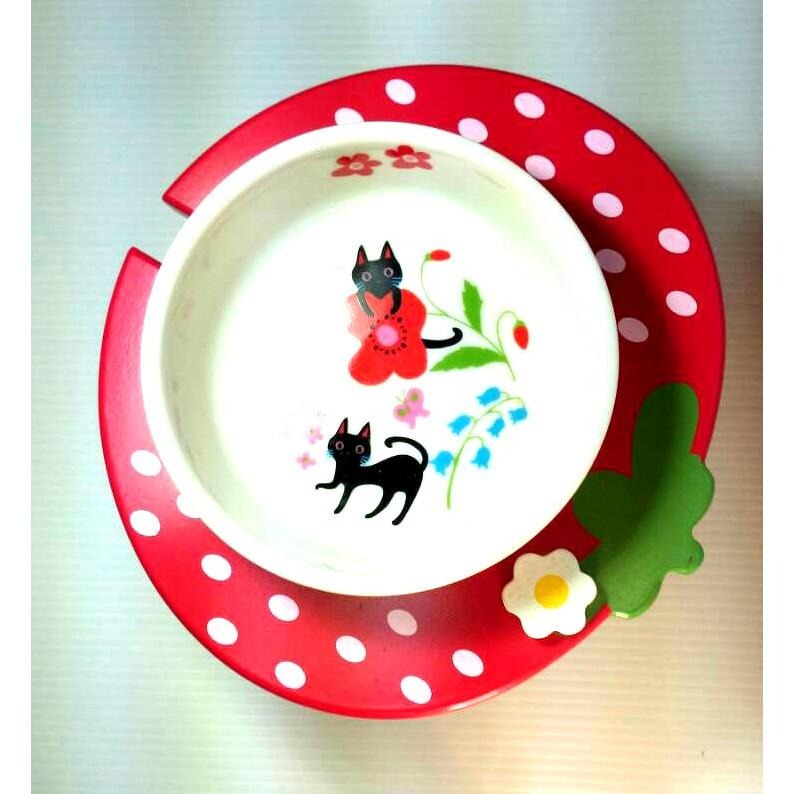 日本寵物精品PomPreece 可愛草莓碗架/瓷碗組☆喵星花園☆ 餵食器/犬貓適用-細節圖6