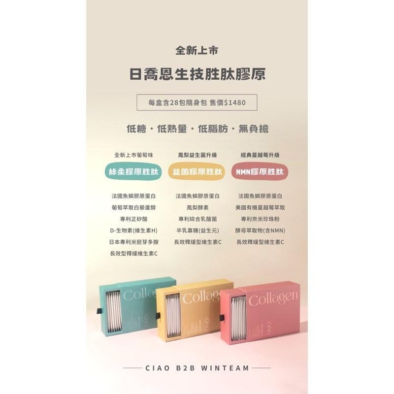 日喬恩B2B NMN胜肽膠原 法國魚鱗膠原蛋白 隨身包 柔絲胜肽膠原 益菌膠原胜肽 金絲燕窩 現貨免運可刷卡-細節圖3