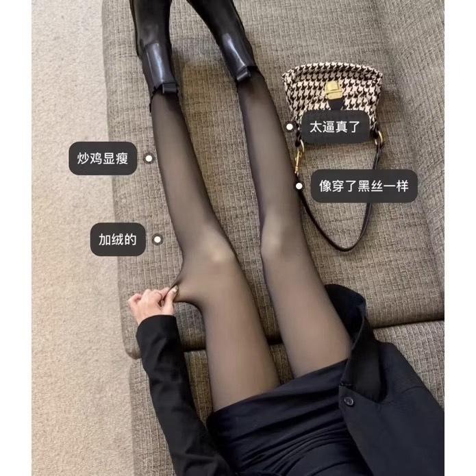 MICISTY 密汐皙迪 光腿神器 光腿襪 瘦腿襪 褲襪 絲襪 保暖 加絨 秋冬加絨 假透膚 黑絲襪 黑絲光腿襪 美肌-細節圖8