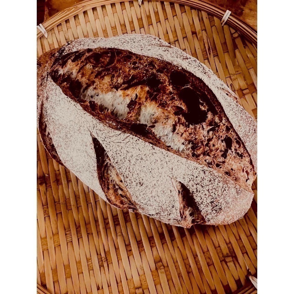 【限定12月28日寄出】【阿段烘焙】窯烤桑葚核桃麵包（重約500g，全素）-細節圖2