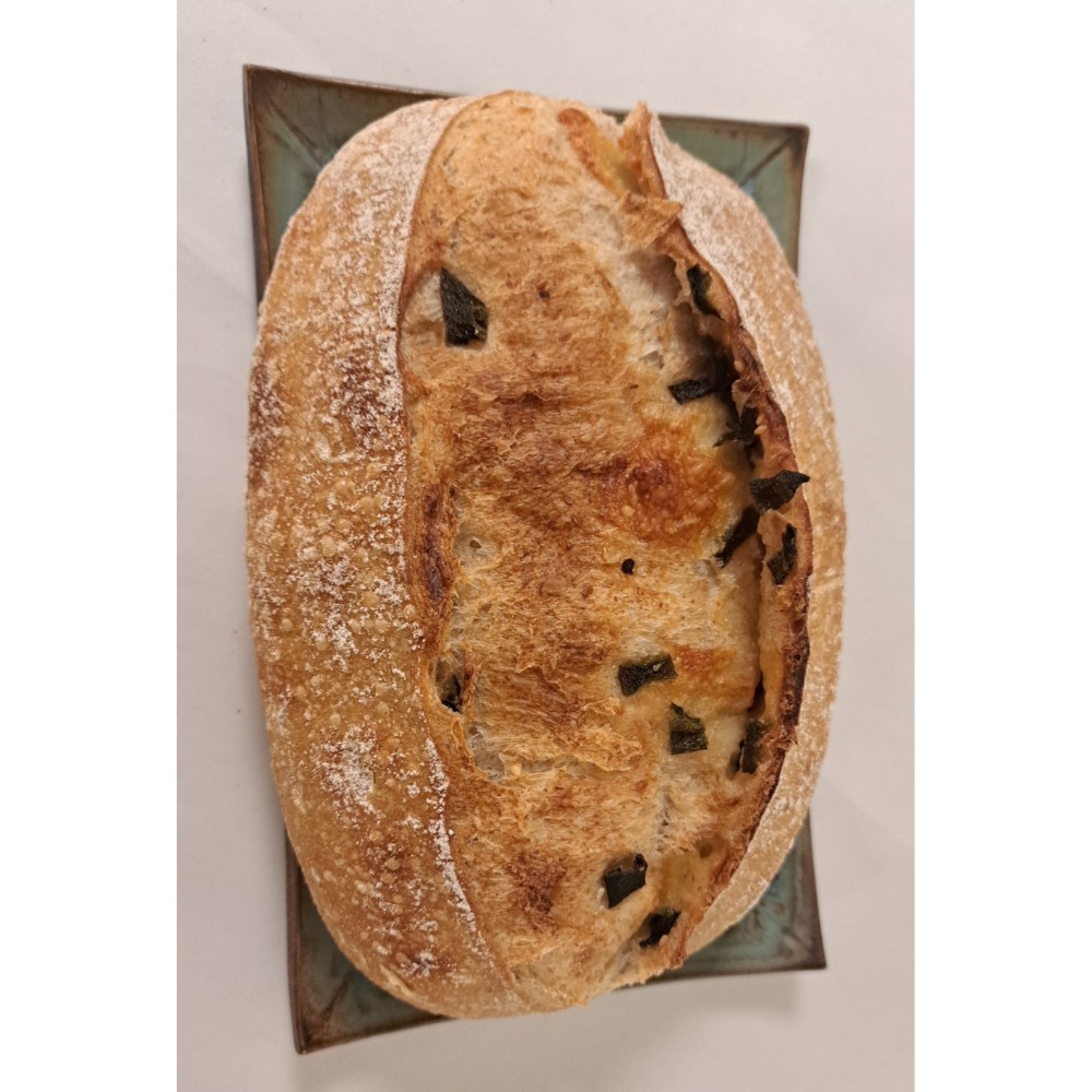 【阿段烘焙】【奶素】剝皮辣椒艾登乳酪酸種麵包 Sourdough-規格圖1