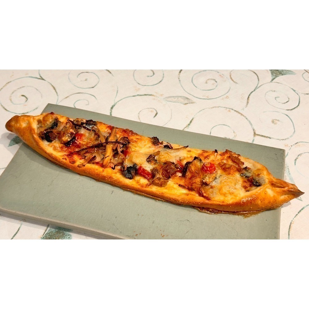 【限定12月14日寄出】【阿段烘焙】船型菇菇薄餅（五辛蛋奶素）-規格圖1