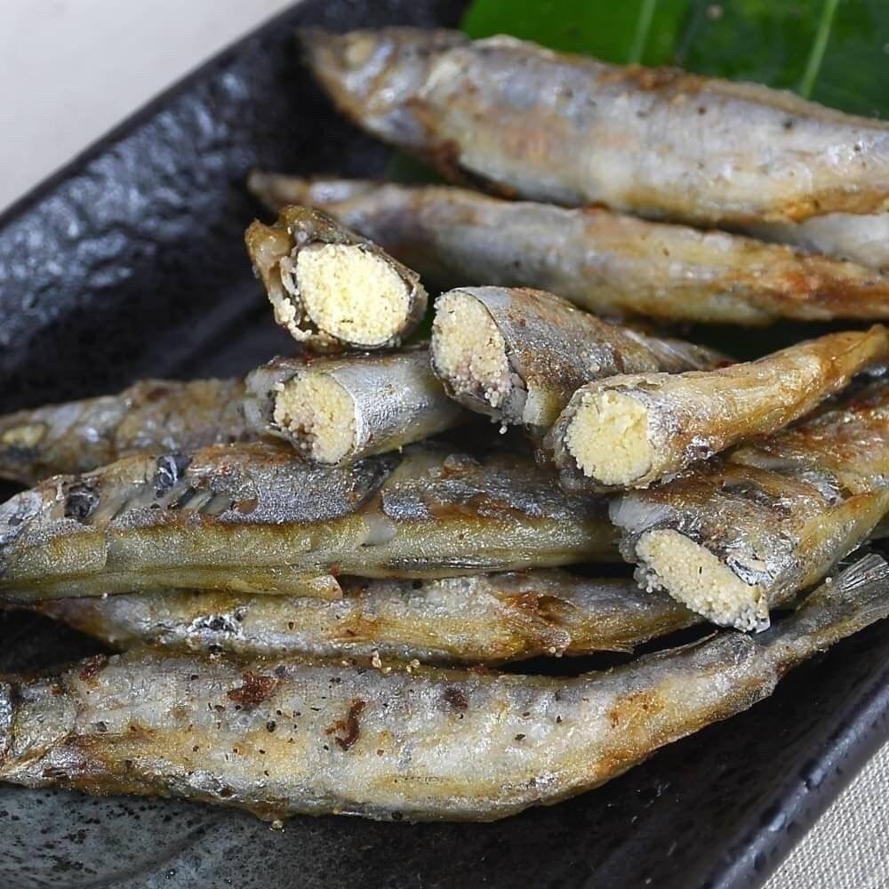 【極海鮮八號鋪】挪威爆卵柳葉魚，1公斤/包，滿肚爆卵的金黃魚蛋，大尾吃好滿足。-細節圖6