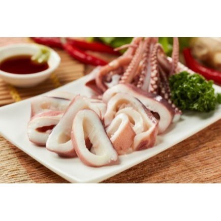 【極海鮮八號鋪】熟凍鮮Q魷魚冰卷-250G /尾（解凍即食）露營烤肉-細節圖7