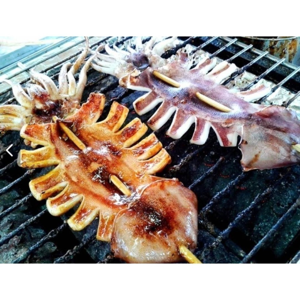 【極海鮮八號鋪】*社群特價*深海大魷魚串，手臂長，無膨發肉超厚，口感Q彈、鮮脆多汁，讓人無法抗拒內臟已清理乾淨,好方便-細節圖2