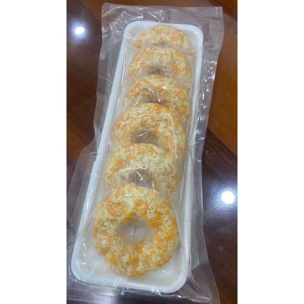 【極海鮮八號鋪】蝦多拿滋(甜甜圈蝦餅) 6片/盒，40g*6片/盒-細節圖5