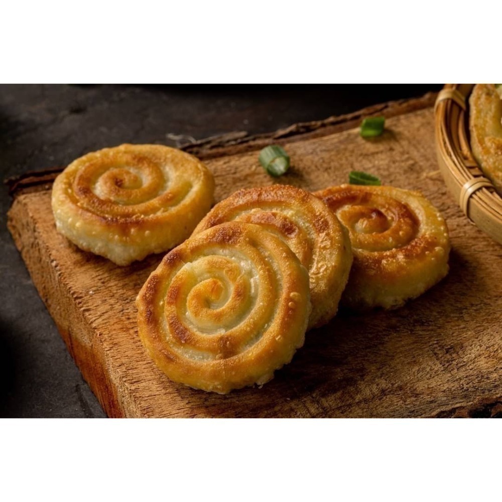 【極海鮮八號鋪】*社群優惠*店小二蔥仔餅(五辛素)滿滿的青蔥 × 鹹香麵皮（1包18片）1組2包-細節圖3