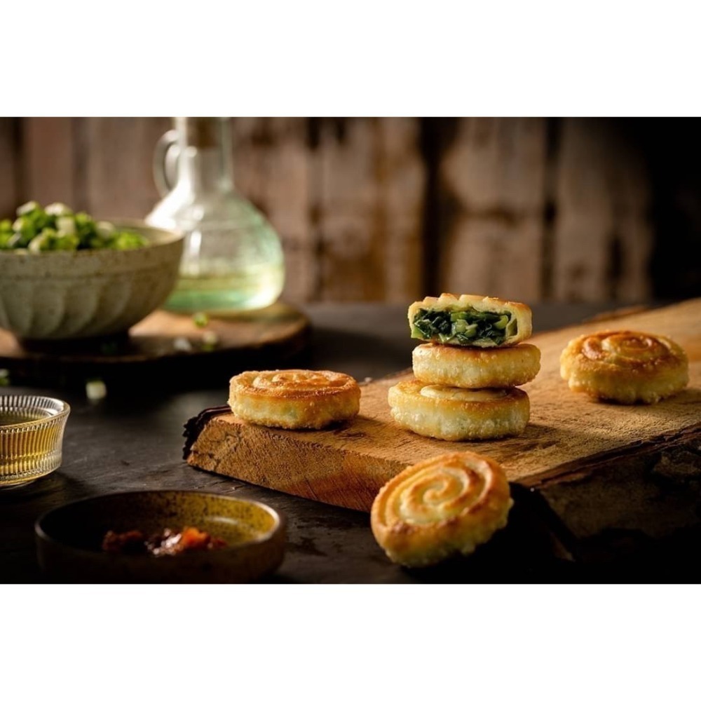 【極海鮮八號鋪】*社群優惠*店小二蔥仔餅(五辛素)滿滿的青蔥 × 鹹香麵皮（1包18片）1組2包-細節圖4