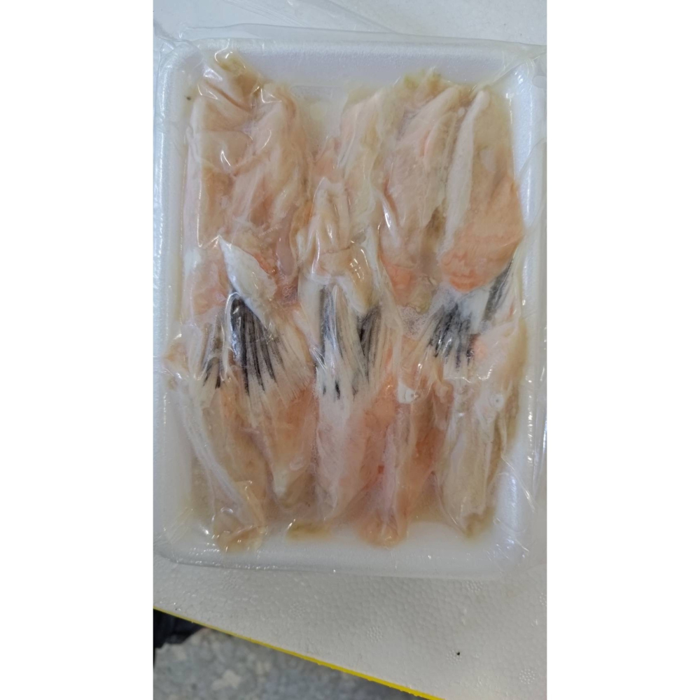 【極海鮮八號鋪】智利鮭魚腹鰭500g±10%-包（約16條）、可以烤/乾煎/氣炸/燒烤露營烤肉好幫手-細節圖6