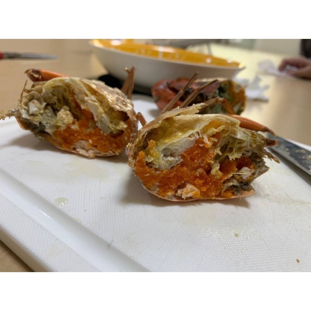 【極海鮮八號鋪】熟凍緬甸紅蟳，230-250g/隻，🍁秋之饗宴-濃香蟹黃-海洋鮮甜-細節圖4