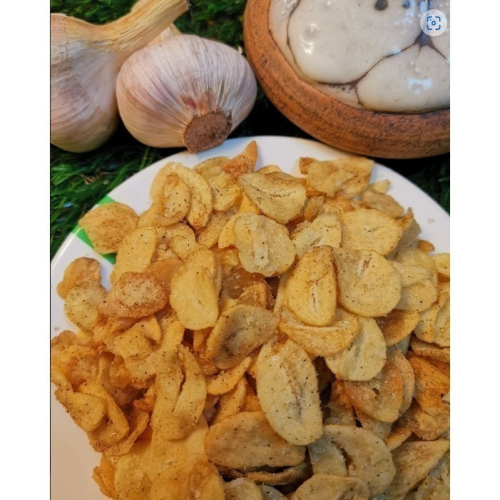 【極海鮮八號鋪】選用台灣本土黃金蒜片 80g±5%/包 口感清脆不油膩