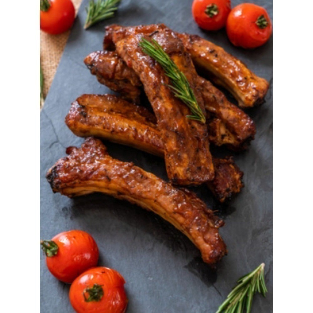 【極海鮮八號鋪】蜜汁豬排（豬肋排）1000g±5%/包，帶骨、多汁的特殊口感，入口鮮嫩噴香，年菜、聚餐、露營烤肉-細節圖9