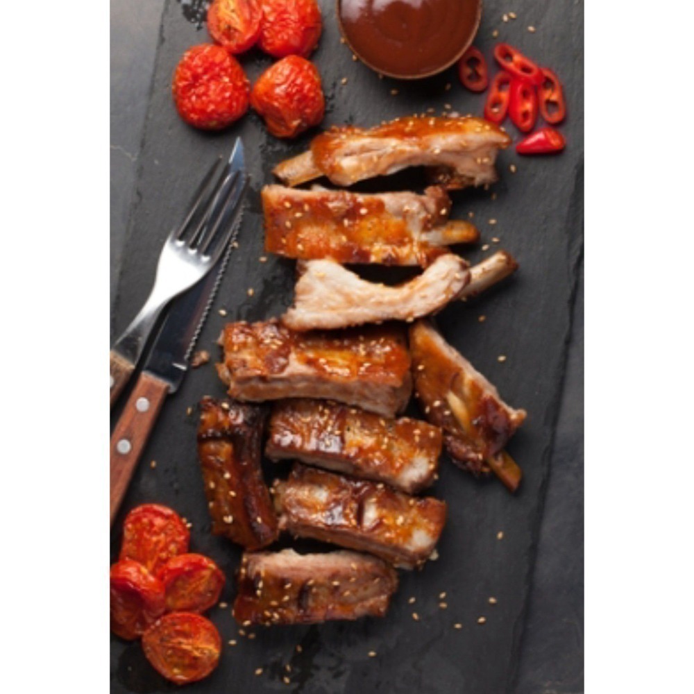 【極海鮮八號鋪】蜜汁豬排（豬肋排）1000g±5%/包，帶骨、多汁的特殊口感，入口鮮嫩噴香，年菜、聚餐、露營烤肉-細節圖8