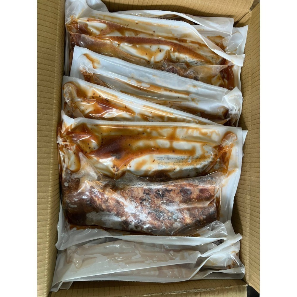 【極海鮮八號鋪】蜜汁豬肋排1000g±5%/包，帶骨、多汁的特殊口感，入口鮮嫩噴香，年菜、聚餐、露營烤肉-細節圖10
